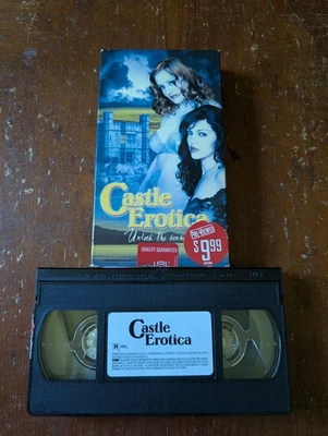 Castle Erotica (2001, VHS, R) Blockbuster Rental OOP Rare Erotic Thriller Movie - Immagine 1 di 4