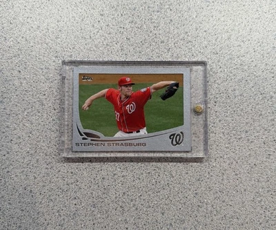 2013 Topps #500 Stephen Strasburg envoltura de pizarra plateada redención/10 WS MVP Foto 1 de 2