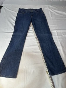Wrangler Damen Frauen Q-Baby Bund No Gap WRQ20TB Größe 7/8 x 32 blaue Jeans - Bild 1 von 8