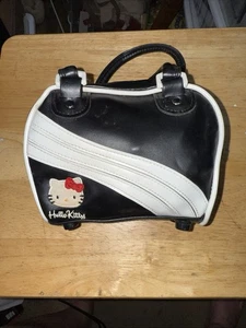 Selten! Vintage Hello Kitty Mini schwarz & weiß Sanrio Y2K Bowler Tasche/Geldbörse - Bild 1 von 2