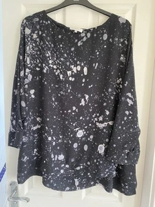 Debenhams RJR.John Rocha Women's Black Top Size 20 - Picture 1 of 4