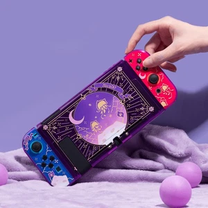 Switch & JoyCon Protective Case Slim Soft Switch Shell Cover Purple Jellyfish - Picture 1 of 11