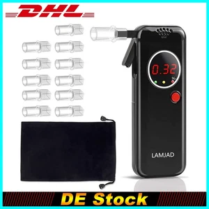 Tragbar Profi Alkoholtester Digitaler Atemalkohol LCD Anzeige Promille Tester - Bild 1 von 14