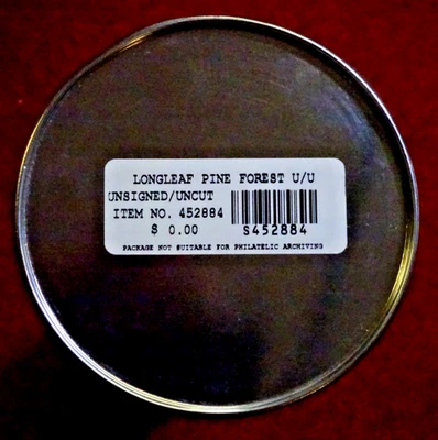 US LONGLEAF PINE FOREST UNCUT PRESS SHEET OF 9 PANES OF 10 - 90 STAMPS UNOPENED - Image 1 of 2