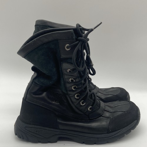 Stivali casual da bambino taglia 5 Ugg Australia 5209 Butte III neri suola Vibram pelle di pecora