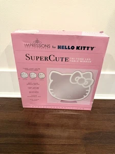 Impressionen Hello Kitty dreifarbiger LED Leuchttisch Kosmetikspiegel Neu - Bild 1 von 3