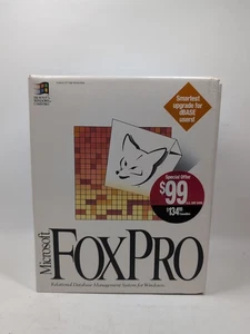 Microsoft FoxPro Database Management System Version 2.6 VTG 1994, Partially Seal - Picture 1 of 11