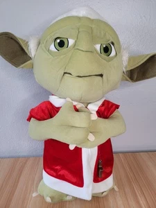 Gemmy Star Wars Yoda Santa Weihnachten Türgrüßer Plüsch groß 21 Zoll 2015 - Bild 1 von 11