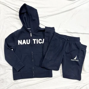 Nautica blaue Jogginghose Sweatshirt Set Junge 8 - Bild 1 von 3