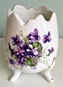 Mini Cracked Egg Porcelain Planter - Picture 1 of 5