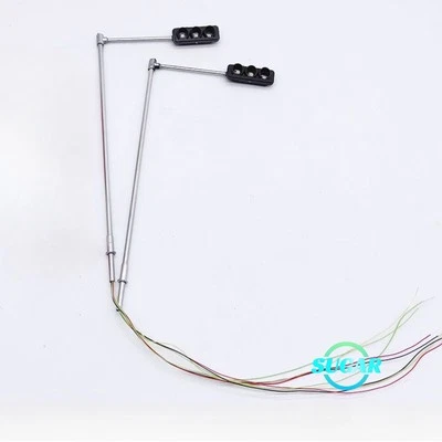 Diorama 1/64 Traffic Signal Light Model City Street Garage Crossroads Sign Props - Image 1 of 4