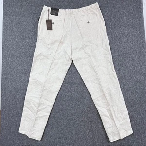 Tasso Elba Pants Mens XL Linen Drawstring Relaxed Lightweight Summer Island NEW - Picture 1 of 11