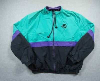 Chaqueta de Colección Gráficos de Silicona Para Hombre Grande Bloque de Color Computer Tech Años 90 Y2K Foto 1 de 4