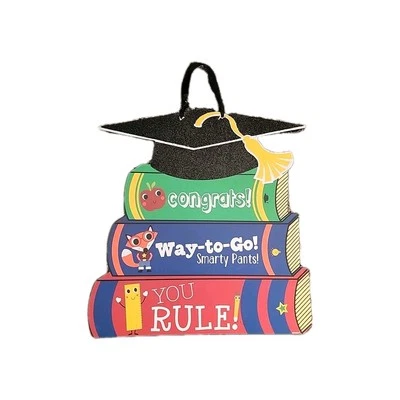 ¡Felicidades Grad! Letrero colgante fiesta graduación celebración decoración ¡Tú gobiernas! Foto 1 de 4