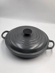 Casseruola bassa in ghisa firmata Le Creuset 26 cm - Grigio - Foto 1 di 6