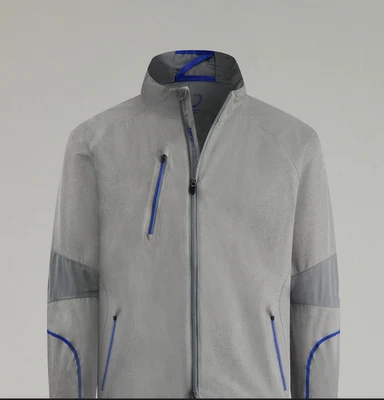 Zero Restriction Power Torque Cremallera Completa Impermeable GRIS JASPEADO MELANGE R327 Foto 1 de 4