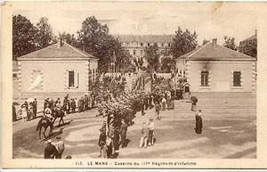 CP 72 SARTHE - Le Mans - Caserne du 117e Régiment d'Infanterie - Picture 1 of 1