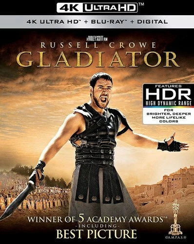Gladiator (4K Ultra HD, Blu-ray, 2000) NEW, Russell Crowe Foto 1 de 1