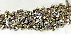 100 piezas Swarovski 4428 3 mm Xilion AB Aurore Boreale pedrería cuadrada - Imagen 1 de 3