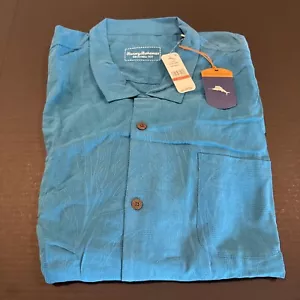 Neu mit Etikett 3XL Tommy Bahama SS Button-Down Hemd Islander Wedel Schiffbruch - Bild 1 von 2