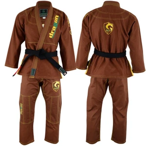 Dragon Brazilian Jiu Jitsu Brown Custom Gi IBJJF Standard Gi MMA grappling Suits - Picture 1 of 6