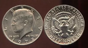 1972-P KENNEDY HALF DOLLAR (RK891) Nice BU coin - Picture 1 of 1