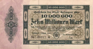 Solingen * Stadt * 10 Millionen Mark - Bild 1 von 2