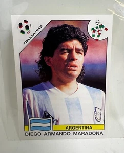 DIEGO ARMANDO MARADONA ITALIA 1990 #224 SOCCER STICKER WORLD CUP STORY PANINI - Bild 1 von 8