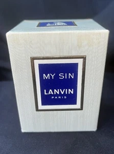 MY SIN BY LANVIN 28G PARIS CLASSIC PARFUM SPLASH VTG SEALED IN BOX NRFB - Picture 1 of 7