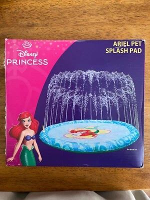 Almohadilla para salpicaduras para mascotas Disney Princesa Ariel piscina de agua perro Foto 1 de 3