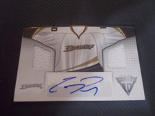 2013-14 Panini Titanium Hockey Corey Perry Autographed Dual Jersey Patch 13/25
