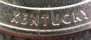 2016-D Kentucky - Washington Quarter - Incuse Machine Doubleing Error Inv#E5372 - Bild 1 von 3