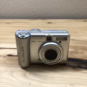 Canon PowerShot A75 3.2MP Digital Camera Silver Works 3x Optical Zoom - Picture 1 of 11