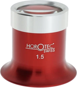 Horotec 00.031 Lupa Relojero Calidad Con Anillo Atornillado Aluminio Swiss Made - Picture 1 of 7