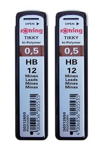 Cable de polímero alto Rotring 0,5 Hb cada tubo contiene 12 cables S0312650 2 tubos - Imagen 1 de 1