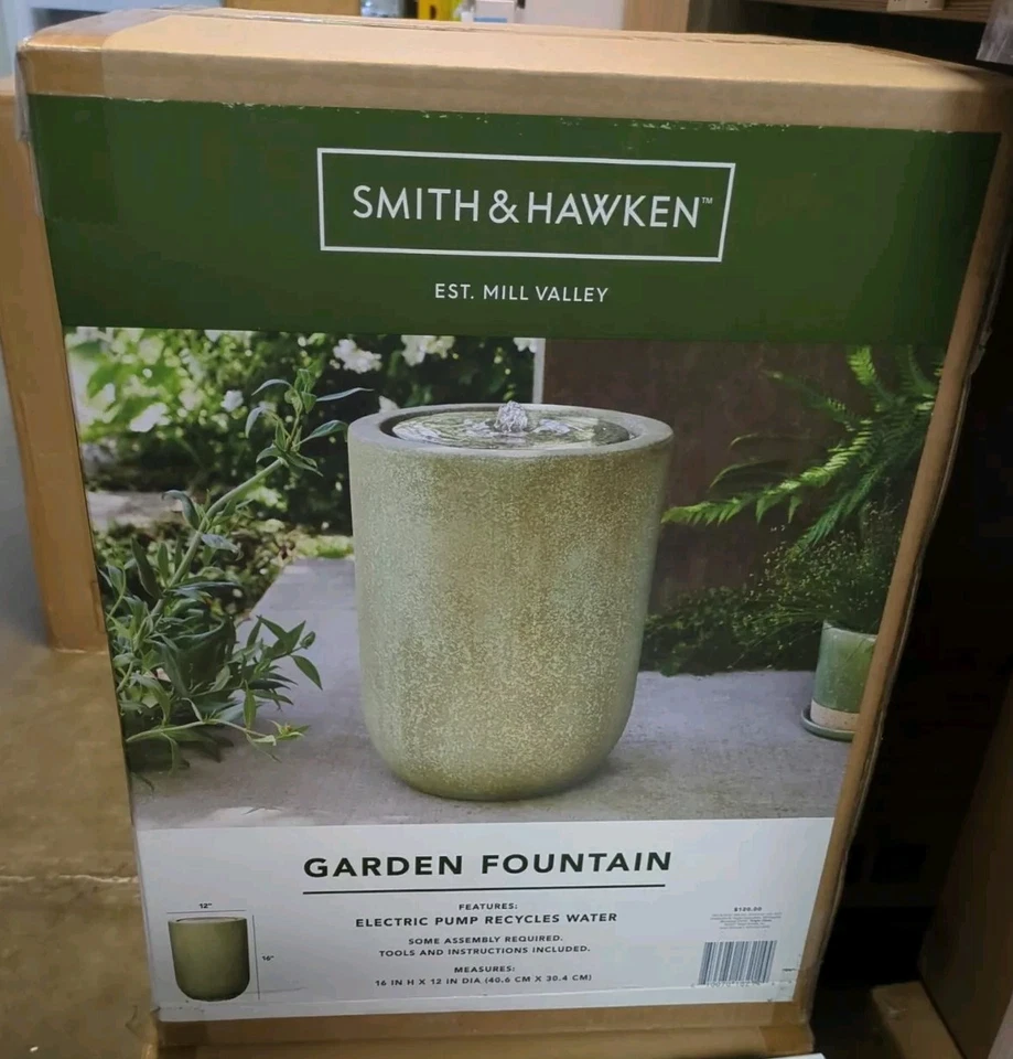 Fuente Redonda 16" Pátina Verde - Smith & Hawken Foto 1 de 1