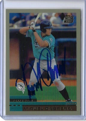 Miguel Cabrera Autographed 2016 Topps Rookie Reprint Card BB49 - Image 1 of 2
