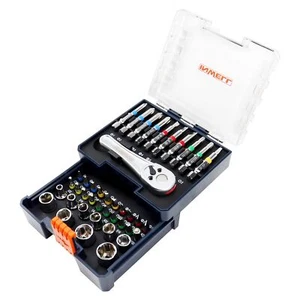 41 Piece Screwdriver Bit Set | 1/4" Drive Mini Ratchet Wrench And Socket - Picture 1 of 7