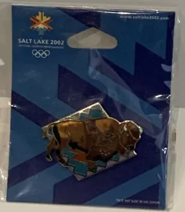 SALZSEE STADT OLYMPISCHE PIN INDIANISCHE BÜFFELJAGD SCHÖNE PIN - Bild 1 von 3