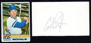 Cookie Rojas ( Debut 1962 ) PHI KC CIN STL  SIGNED AUTOGRAPH AUTO 3x5 INDEX COA - Picture 1 of 1