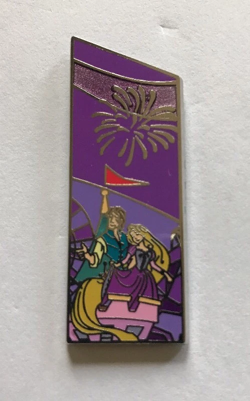 Disneyland 60th Diamond Puzzle Serie 4 Rapunzel & Flynn Rider Tangled LE 550 Foto 1 de 1