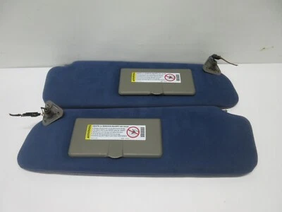 97-02 Savana Express Van Sun Visor Set Pair Driver Passenger Blue Cloth - Image 1 of 4