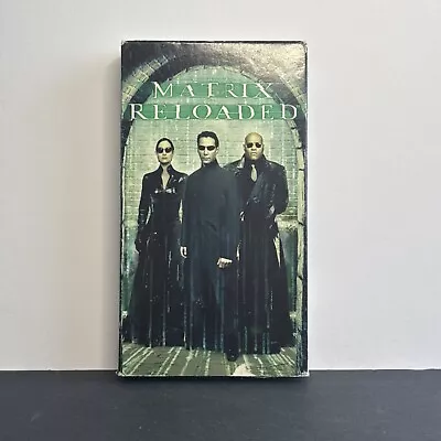 Vintage The Matrix Reloaded Sci Fi Film Movie VHS Video Tape 2003 Keanu ReevesGC - Image 1 of 4