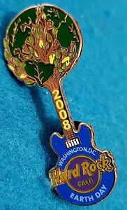 ERROR CAFE WASHINGTON DC EARTH DAY 2008 GLOBE TREE GUITAR Hard Rock Cafe PIN - Picture 1 of 1