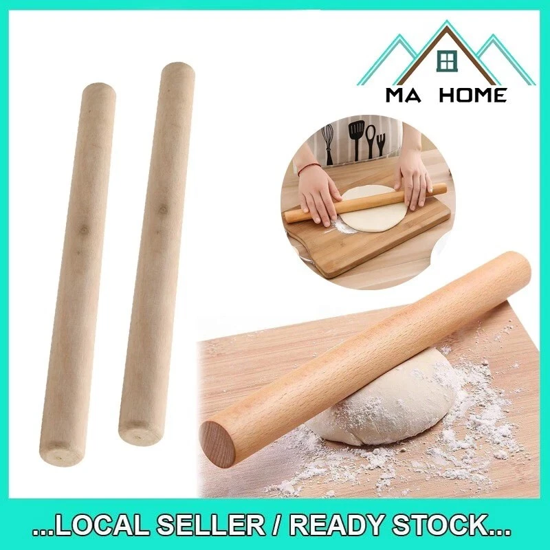 Non Stick Wooden Rolling Pin Fondant Cake Decoration Dough Roller Baking Tools - Image 1 of 4