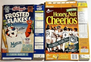 FLORIDA MARLINS ~ 1993 and 1997 Cereal Boxes - Picture 1 of 2