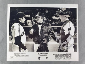 Foto autógrafa firmada por Eric Bruskotter de 8" x 10" Major League 2 Rube certificado de autenticidad JSA - Imagen 1 de 2