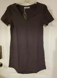 Chamllymers Women's Sleep Shirt V-Neck Cotton Nightgown Short Sleeve Sleepwear S - Picture 1 of 4