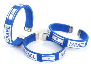 LOT 3 Israeli Flag Bracelets Magen/ Star of David, Jewish Judaica Israel, Gift