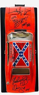 DUKES OF HAZZARD Signed 1:18 Scale ERTL Diecast Car Mud Version (JSA) - Image 1 of 4